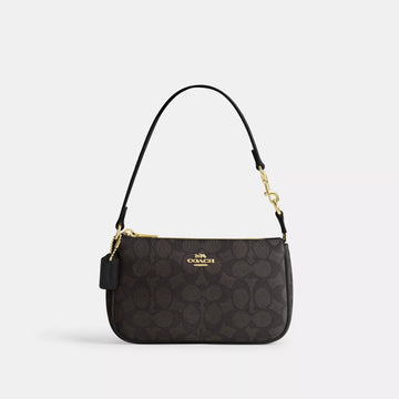Coach Nolita 19 In Signature Canvas 'Gold/Walnut/Black'