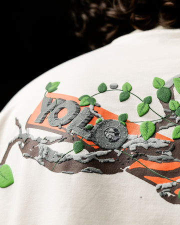 YOLO Branch Tee - Off White Oversized T-Shirt
