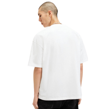 All Saints Biggy Oversized Logo Print T-Shirt 'Optic White'