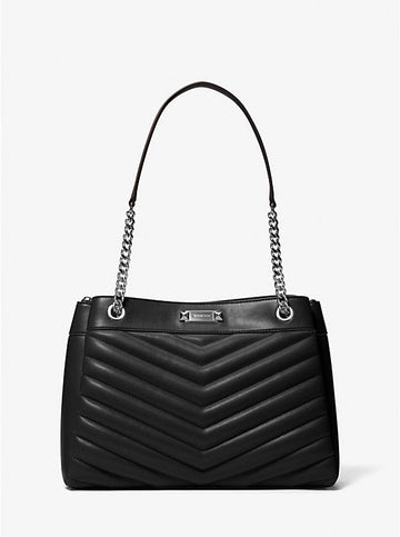 Whitney Medium Quilted Tote Bag 'Black'