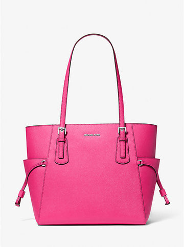Voyager Large Saffiano Leather Tote Bag 'Dragonfruit'