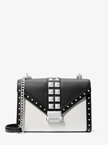 Whitney Medium Two-Tone Shoulder Bag Black Combo