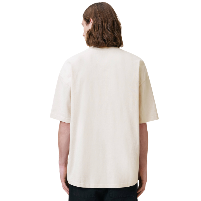 All Saints Biggy Oversized Logo Print T-Shirt 'Bailey Taupe'