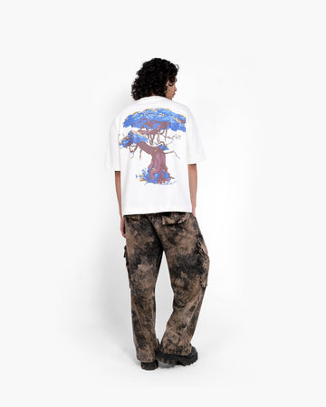 Mystic Canopy - Off White Oversized T-Shirt