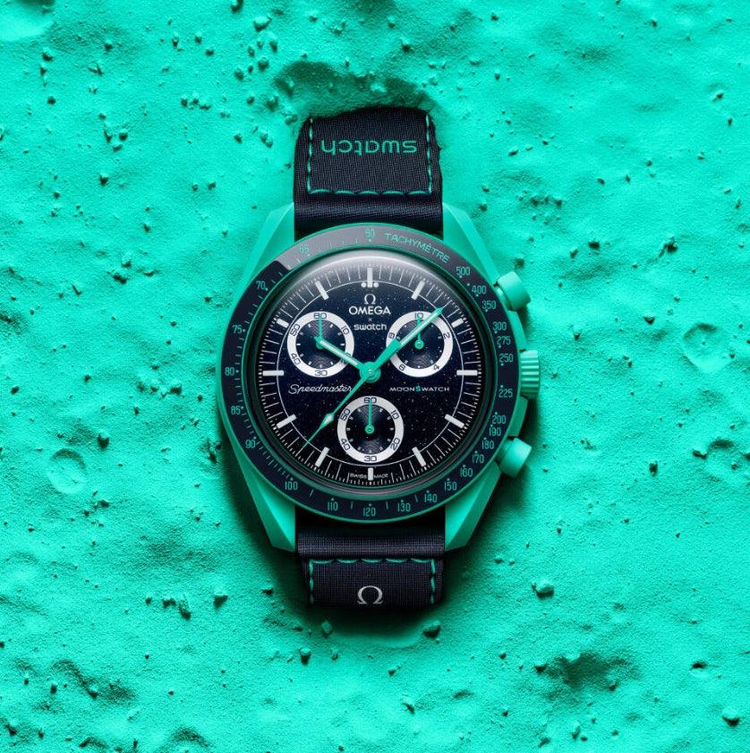 Swatch x Omega Bioceramic Moonswatch 'Mission On Earth Polar Lights'