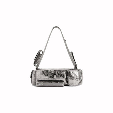 Balenciaga Womens Superbusy XS Sling Bag 'Silver'