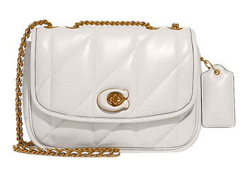 Coach Shoulder Bag With Quilting Pillow Madison 'Chalk'