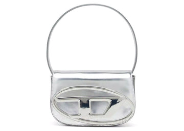 Diesel 1Dr Shoulder Bag Mirrored 'Leather Silver'
