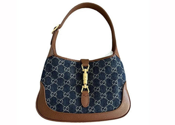 Gucci Jackie 1961 Small Shoulder Bag Gg 'Denim Blue/Ivory'