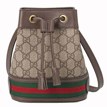 Gucci Ophidia Bucket Bag Gg Supreme Mini 'Beige/Ebony'