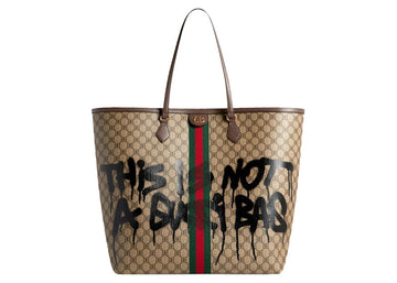 Gucci X Balenciaga The Hacker Project Graffiti Large Tote Bag 'Beige'