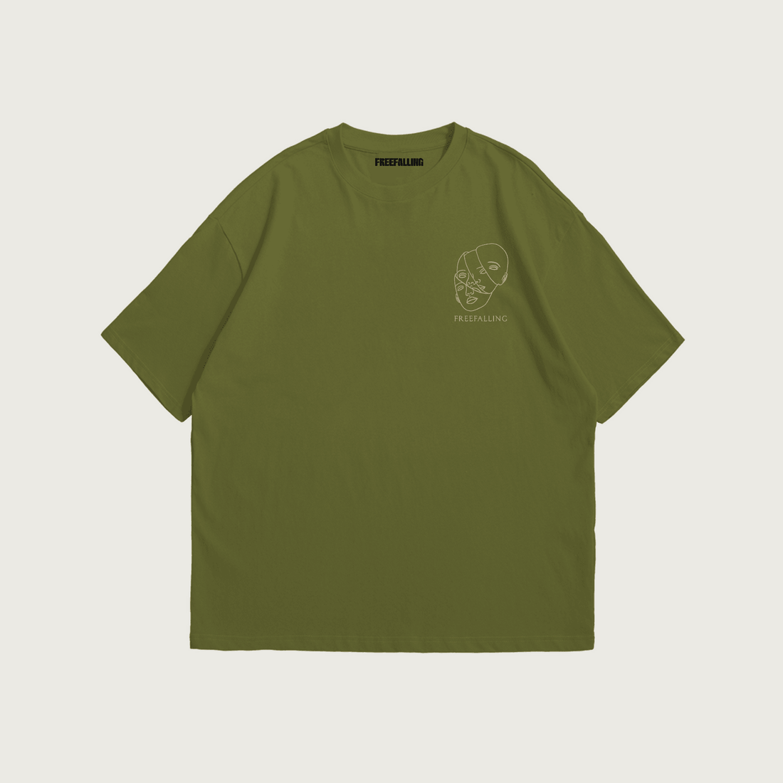 Two Face Tee - Olive