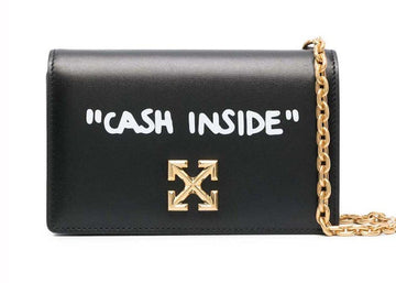 Off-White Jitney 0.5 Quote Shoulder Bag 'Black'/White'