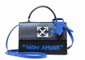 Off-White X Colette 1.4 Jitney Bag Mon Amour 'Black/Blue'