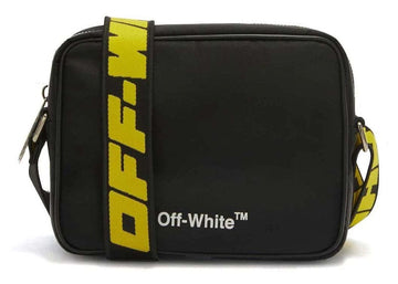 Off-White Logo-Print Shoulder Bag 'Black/Yellow'
