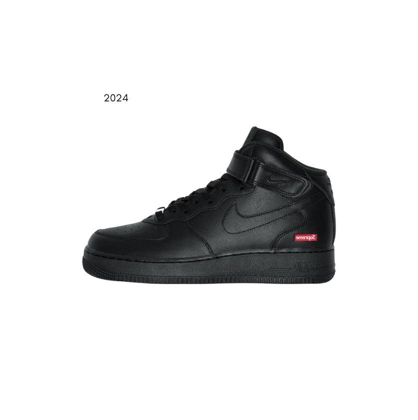 Supreme x Air Force Mid 'Box Logo Triple Black' - Main Image