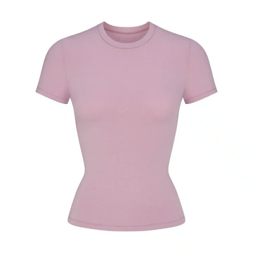 Skims Cotton Jersey T-shirt Dusk