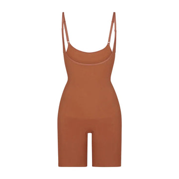 Skims Seamless Sculpt Open Bust Bodysuit Bronze