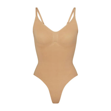Skims Seamless Sculpt Thong Bodysuit Ochre