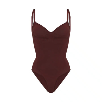 Skims Seamless Sculpt Brief Bodysuit Oxblood
