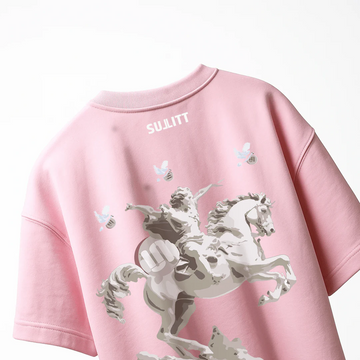 HORSE PINK OVERSIZED T-SHIRT