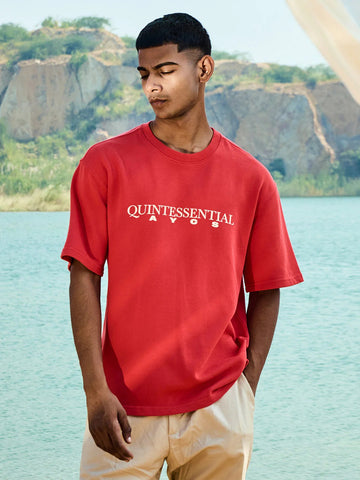 AYCS Quintessential Red Relax Fit T-Shirt