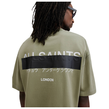 AllSaints Biggy Oversized Logo Print T-Shirt 'Jet Black'