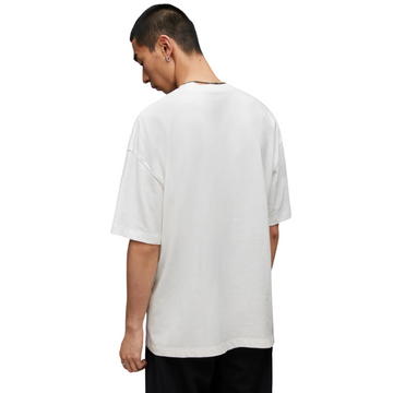 AllSaints Halo Oversized Logo Crew Neck T-Shirt 'Chalk White'