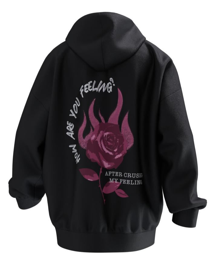 Crushed Feelings Hoodie - Charcol