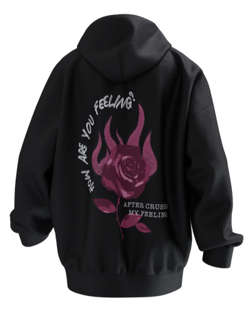 Crushed Feelings Hoodie - Charcol