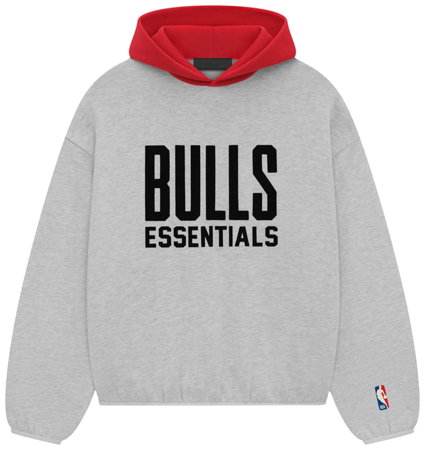 Fear of God Essentials x NBA Bulls Hoodie 'Light Heather'