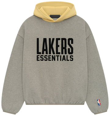 Fear of God Essentials x NBA Lakers Hoodie 'Warm Heather'