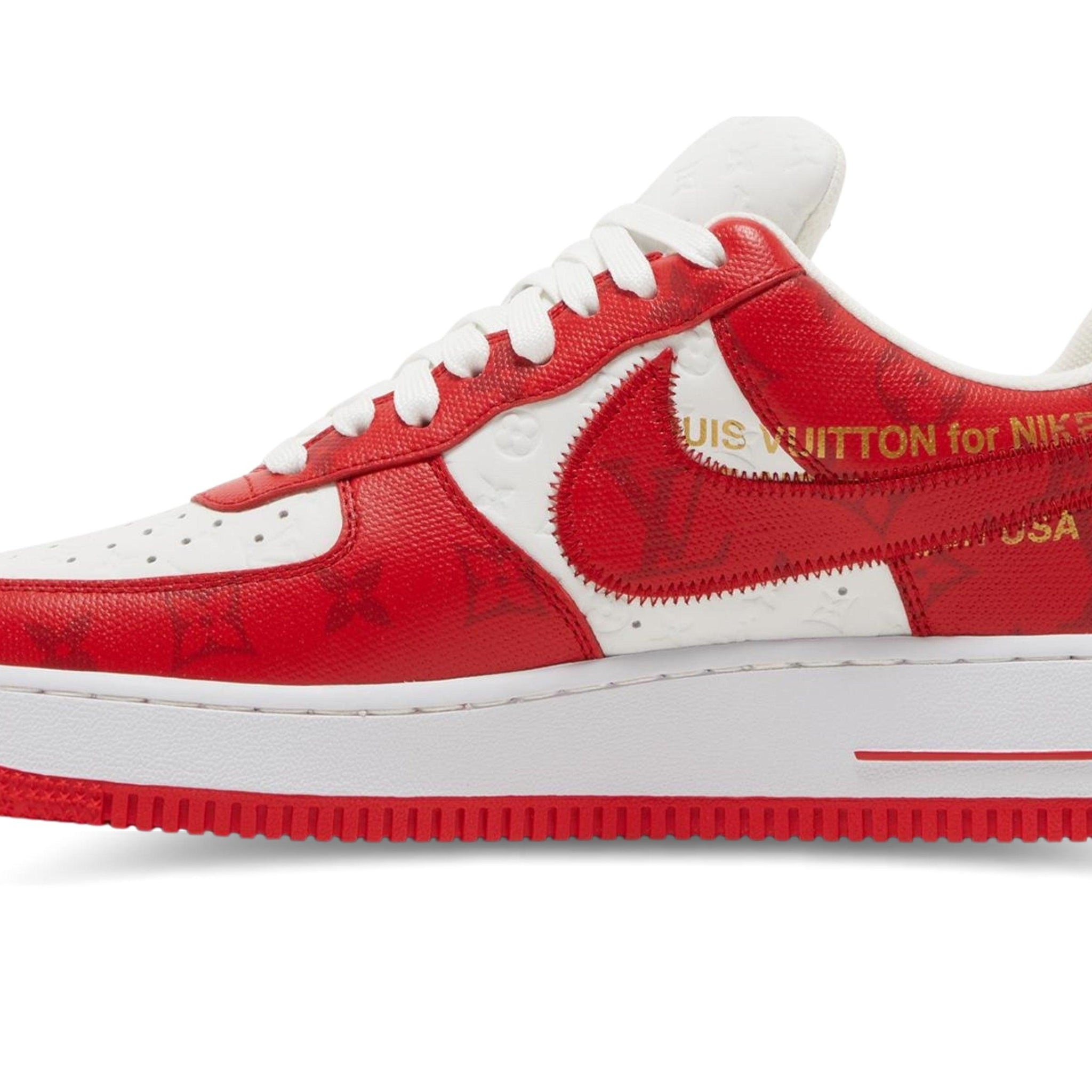 Louis Vuitton x Air Force 1 Low 'White Comet Red'