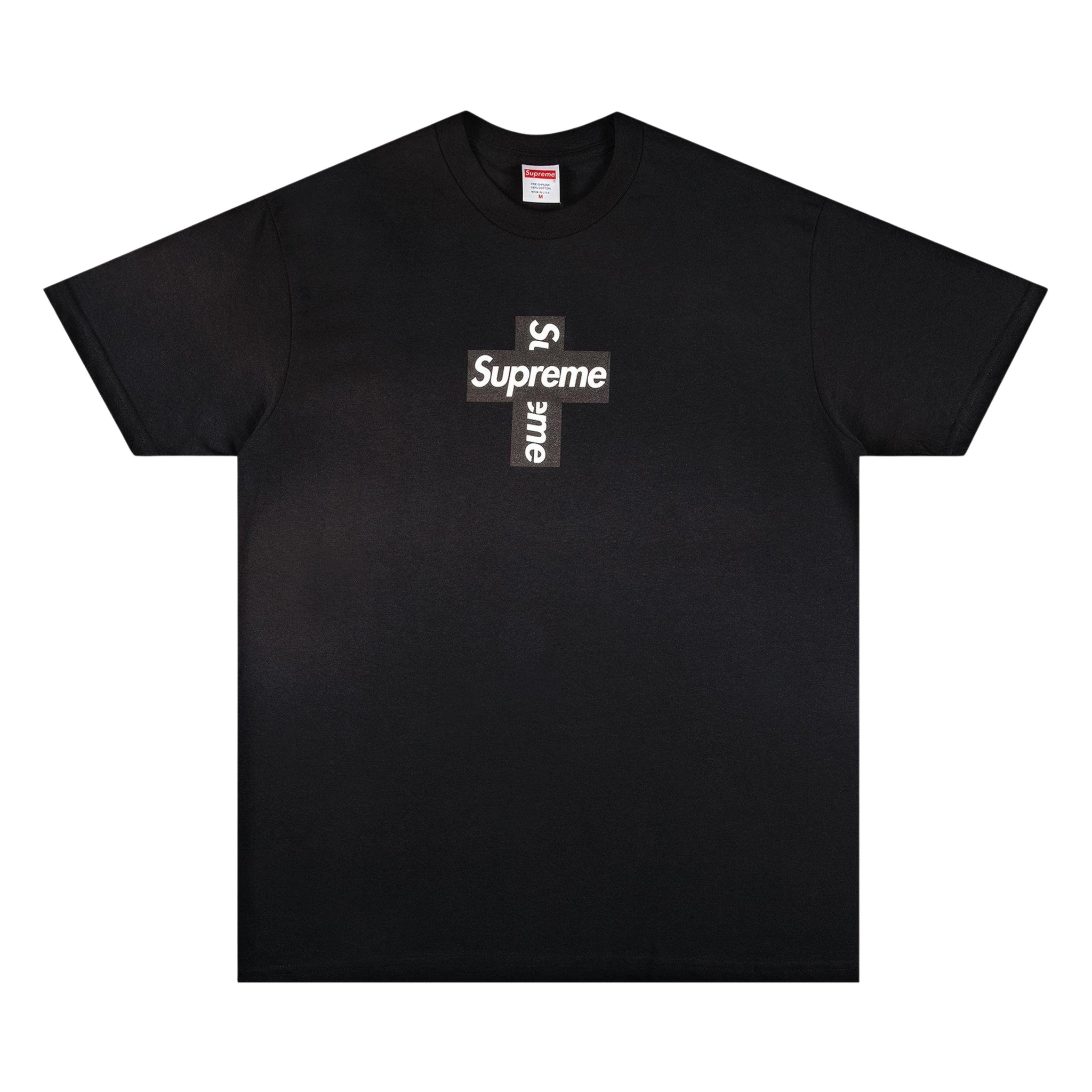 Supreme Cross Box Logo Tee 'Black'