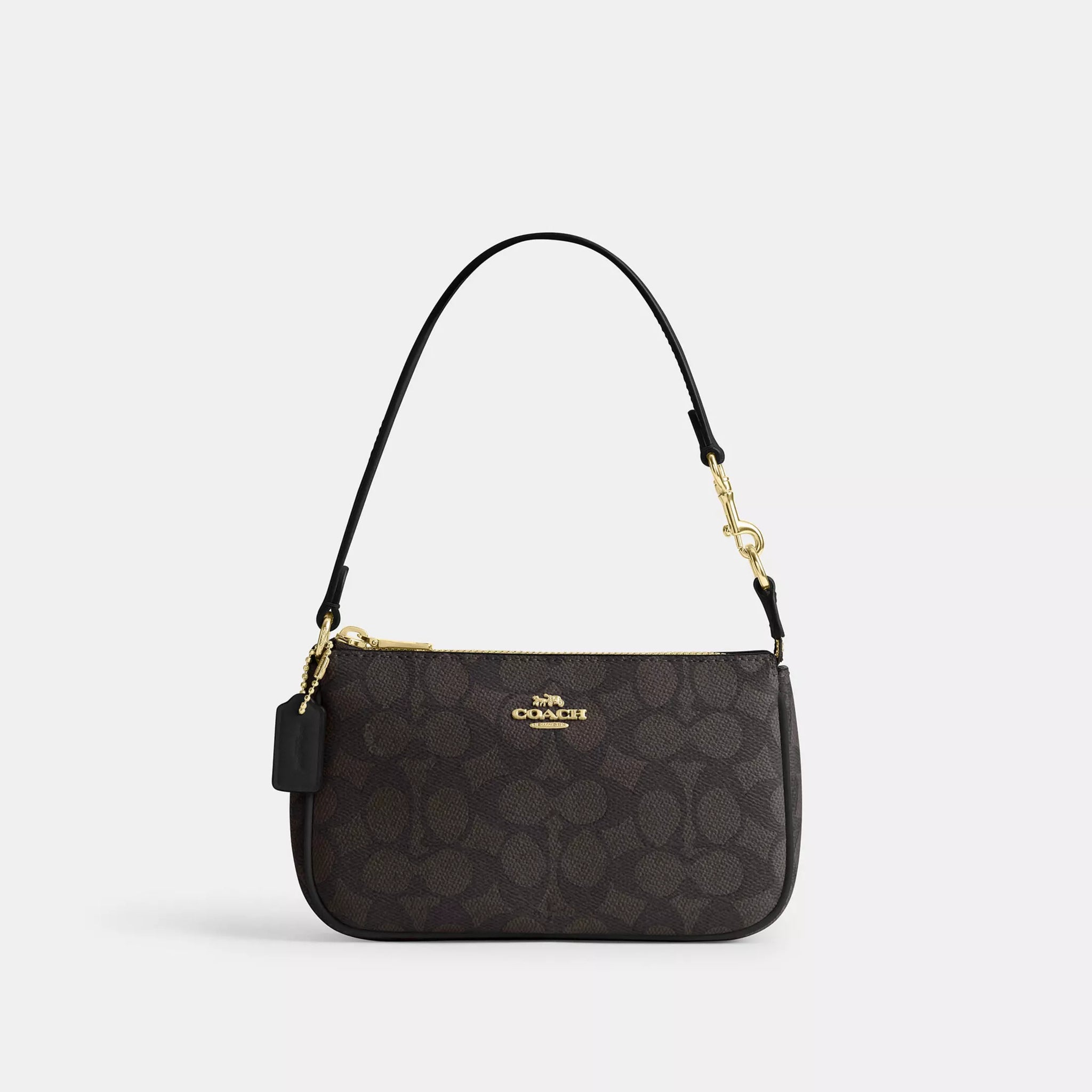 Coach Nolita 19 In Signature Canvas 'Gold/Walnut/Black'