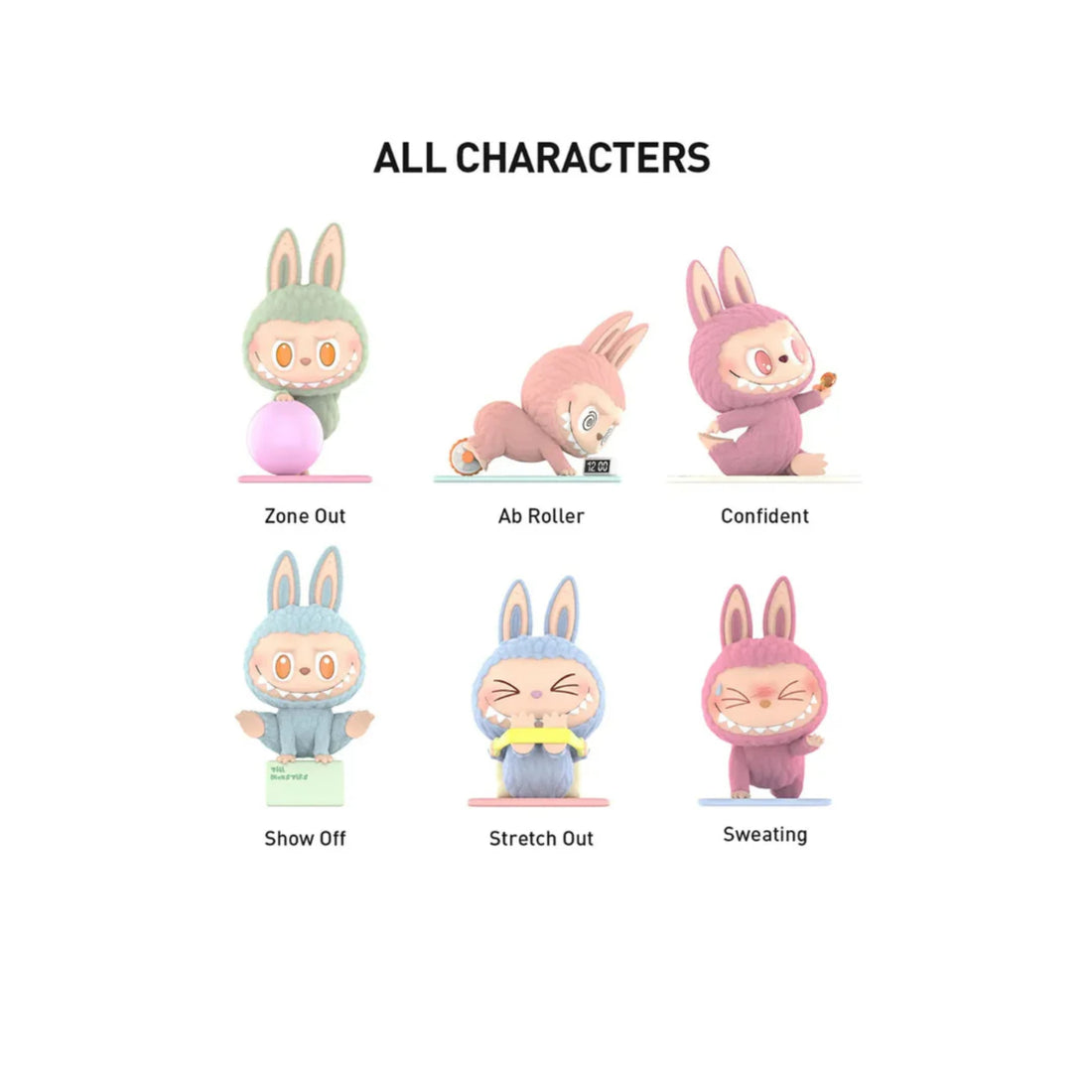 Pop Mart Labubu The Monsters Lazy Yoga Series Figures Sealed Case
