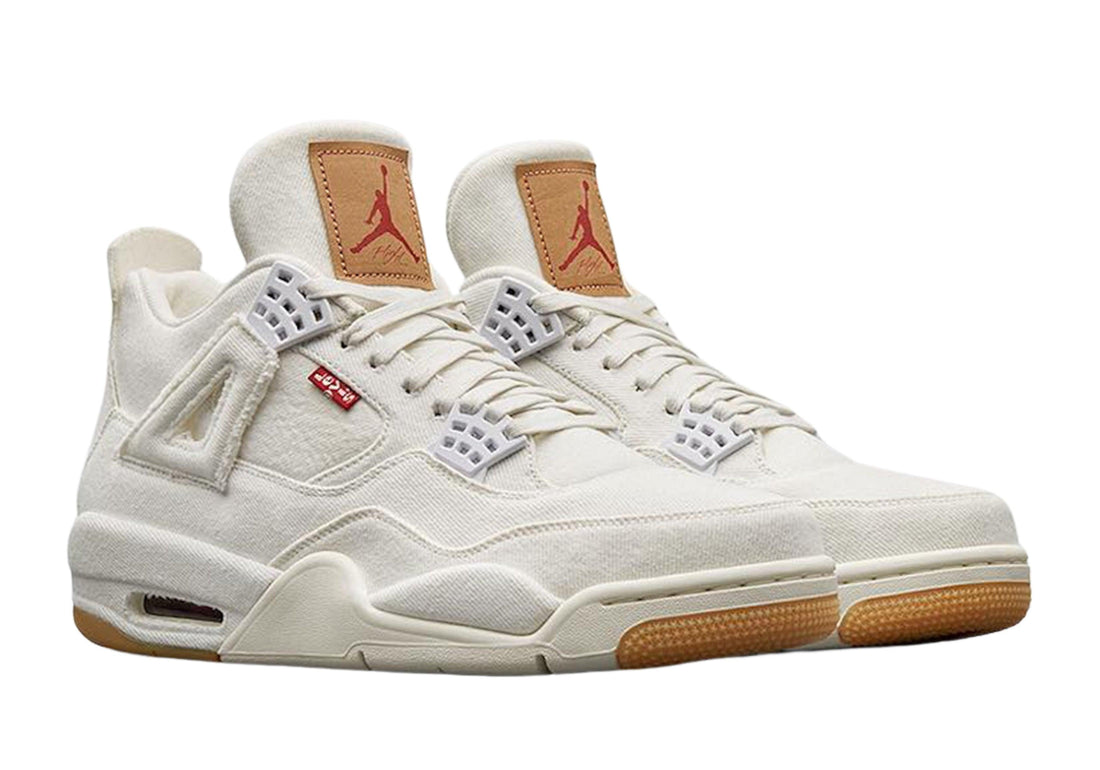 Levi's x Air Jordan 4 Retro 'White Denim'