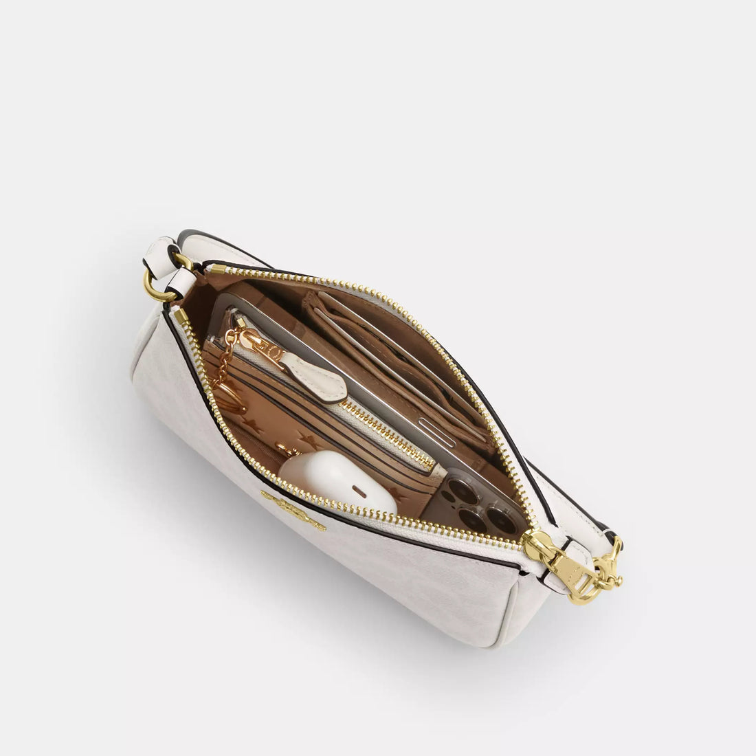 Coach Nolita 19 In Signature Canvas 'Signature Canvas/Gold/White/Chalk'