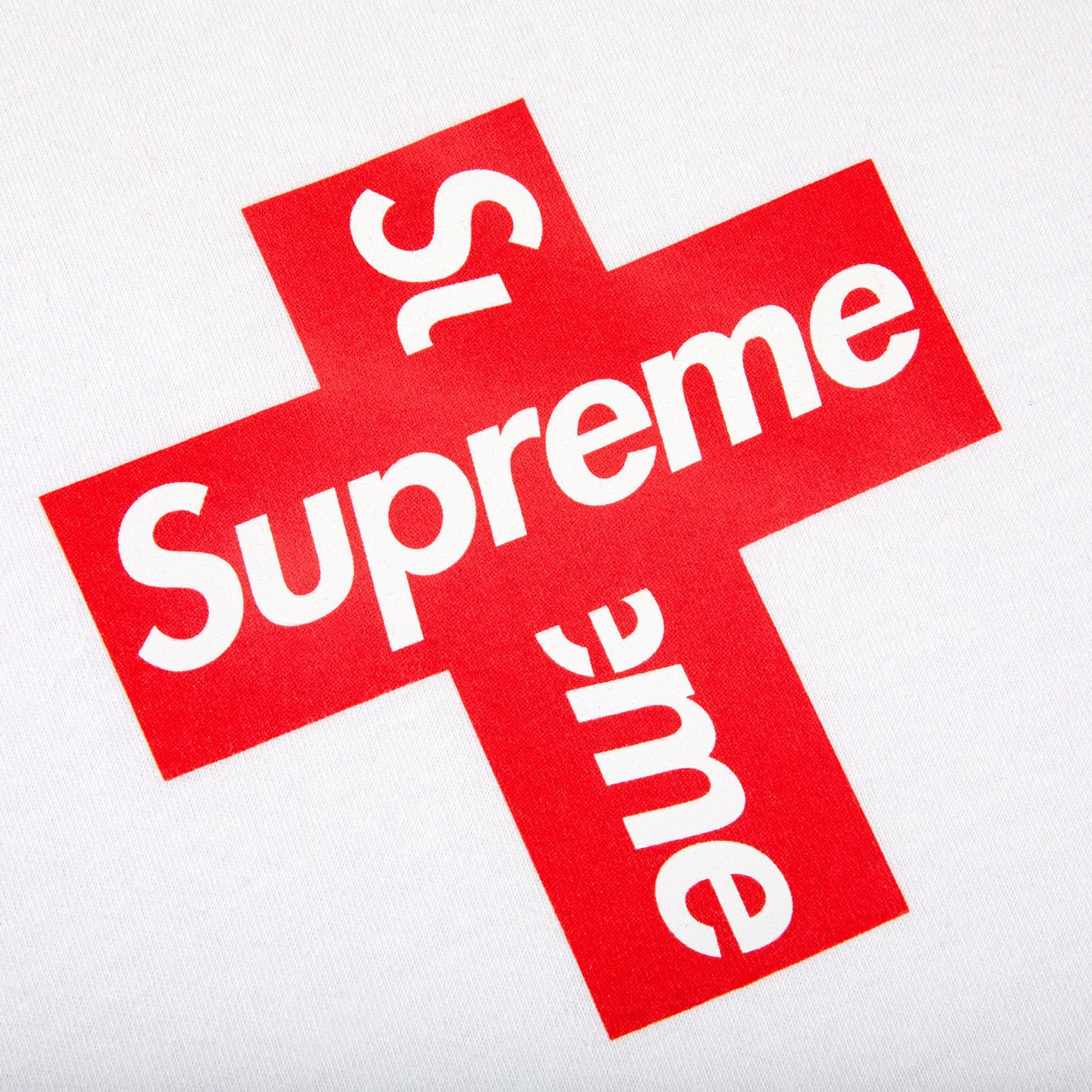 Supreme Cross Box Logo Tee 'White' – Cop Your Drip