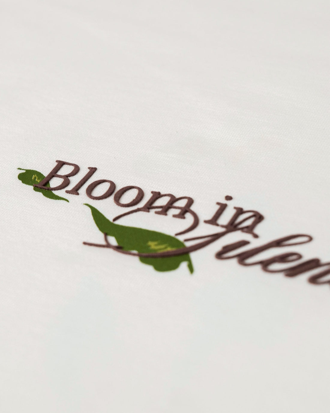 Bloom in Silence - Off White Oversized T-shirt