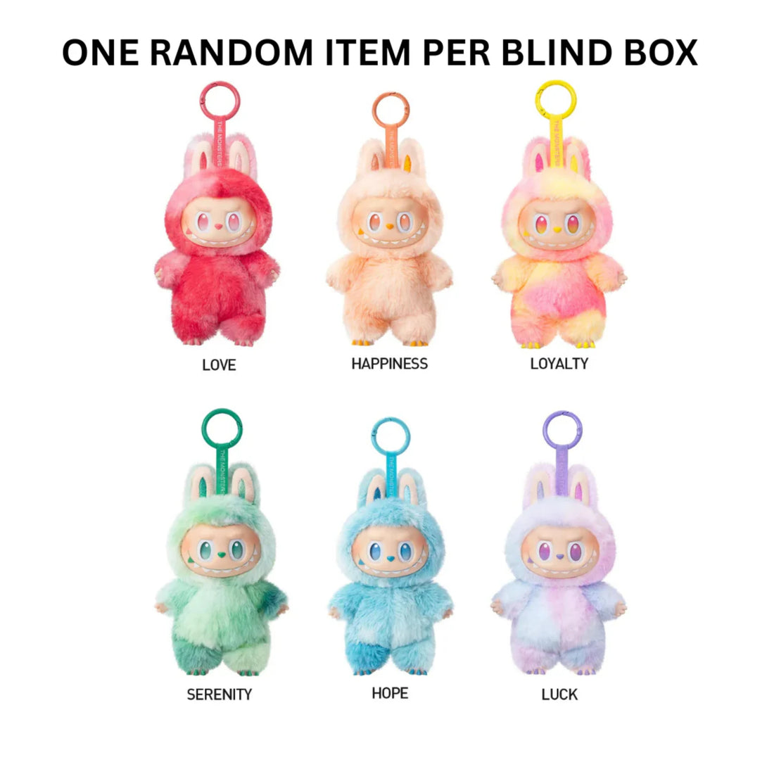 Pop Mart Labubu The Monsters Big into Energy Series Vinyl Plush Pendant Sealed Case (pack of 6)