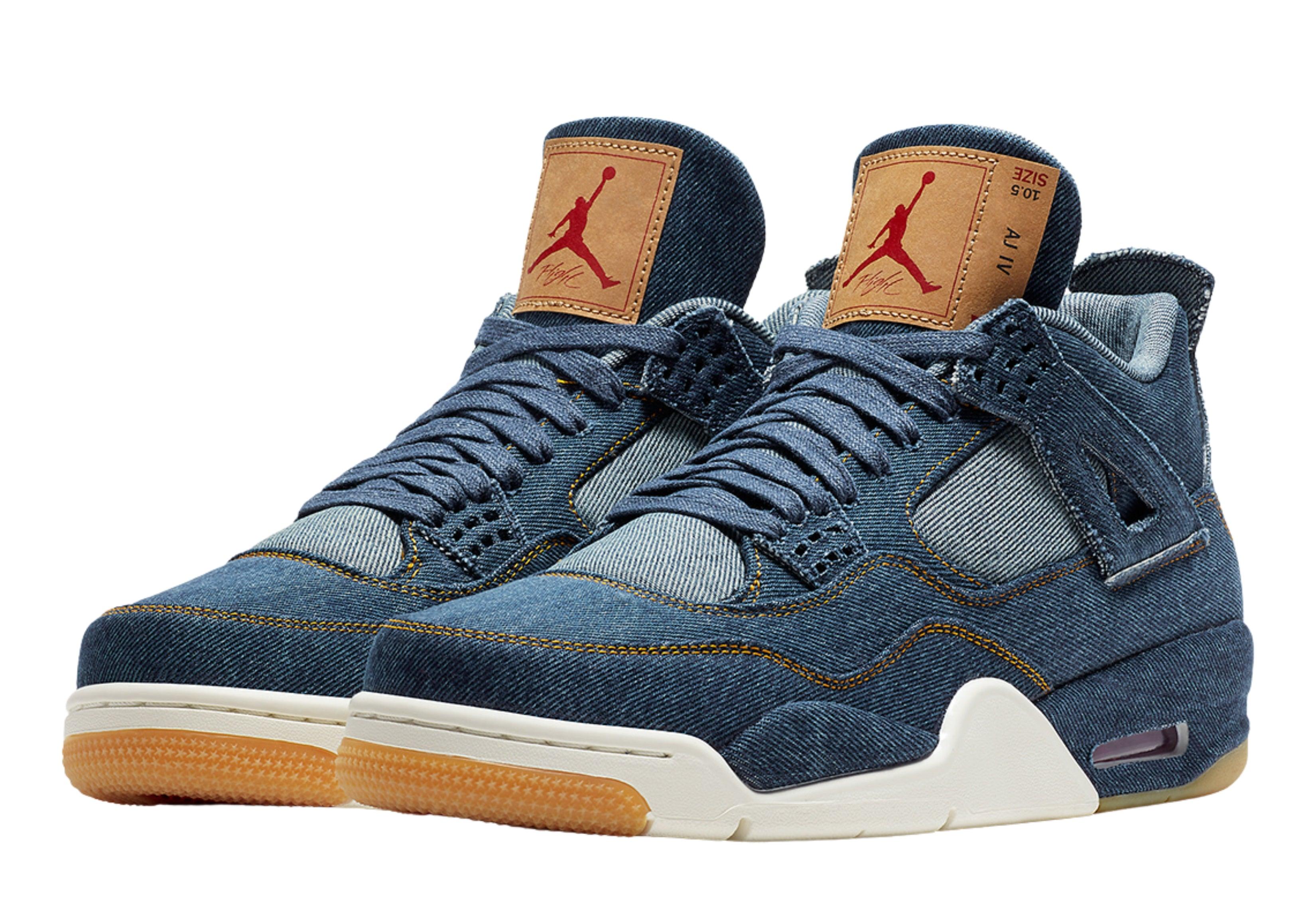 Levi s x Air Jordan 4 Retro Denim Cop Your Drip