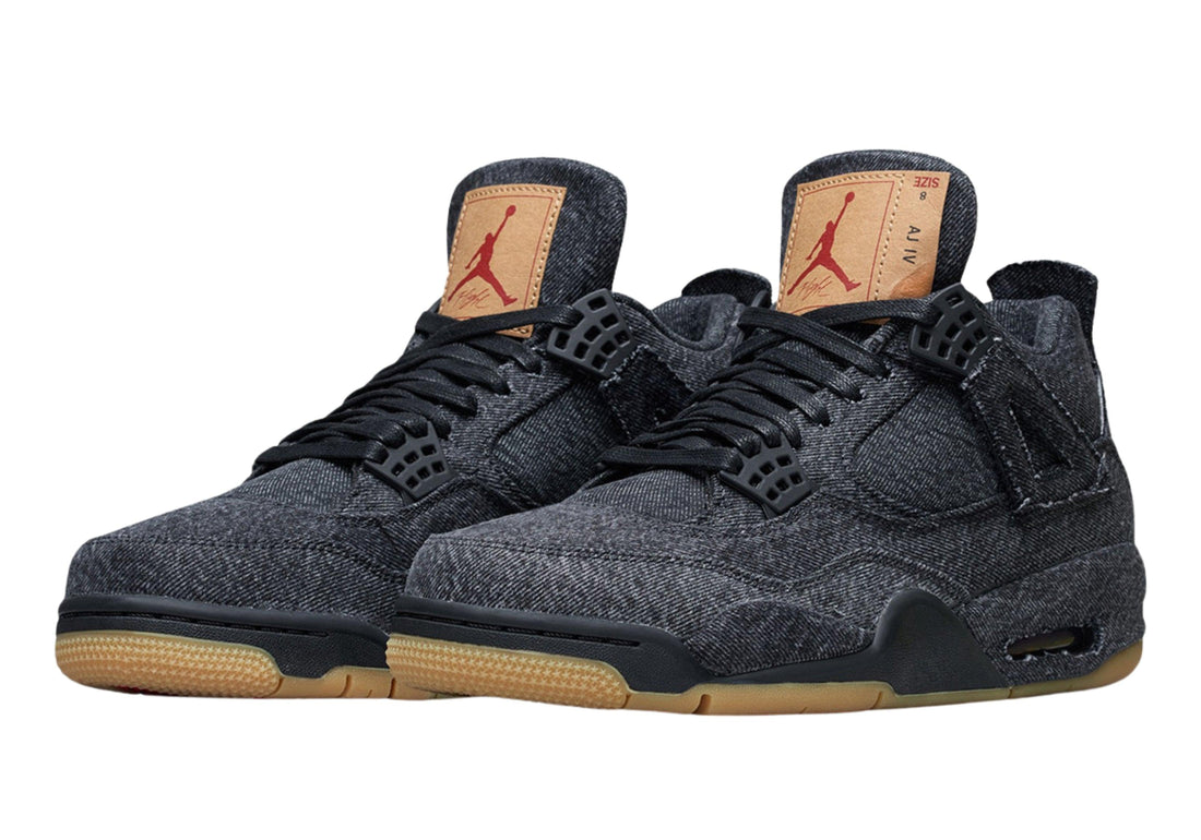 Levi's x Air Jordan 4 Retro GS 'Black Denim'