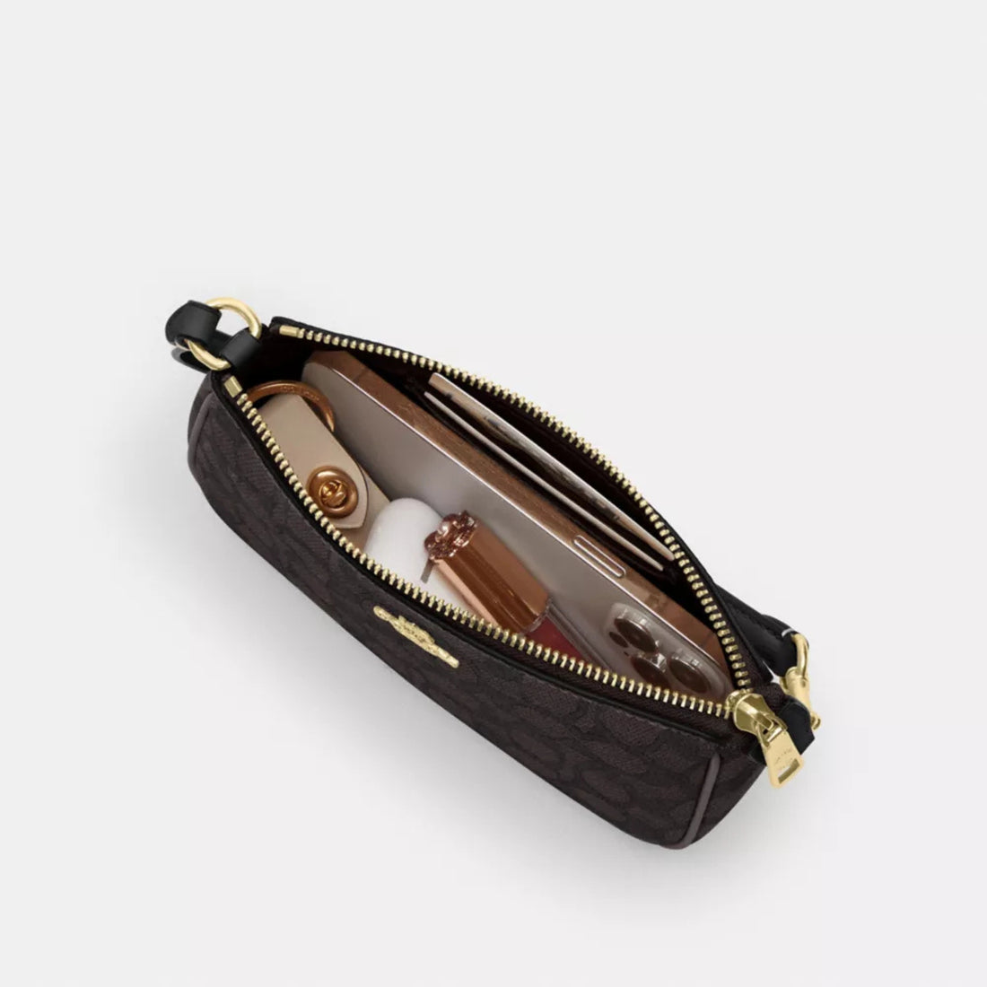 Coach Nolita 19 In Signature Canvas 'Gold/Walnut/Black'