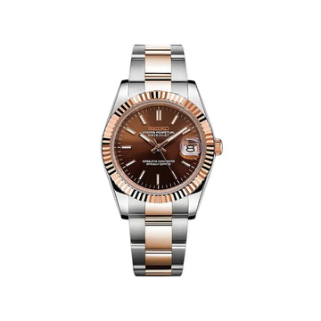 Seiko Mod Datejust Chocolate Index