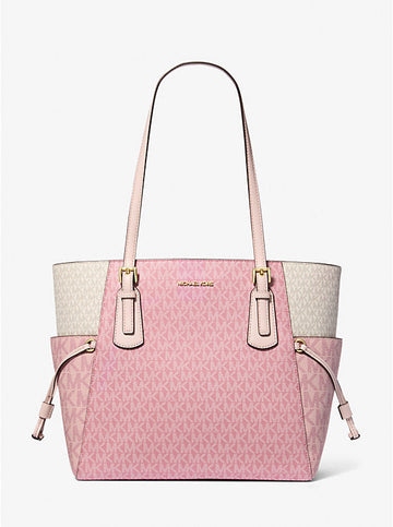 Voyager Large Color-Block Signature Logo Tote Bag 'Pwd Blsh Mlt'