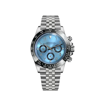 Seiko Mod Daytona Arabic Ice Blue