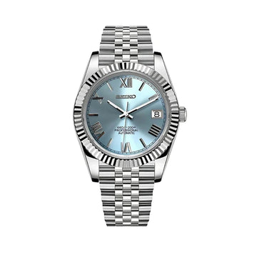 Seiko Mod Oyst Ice Blue Roman