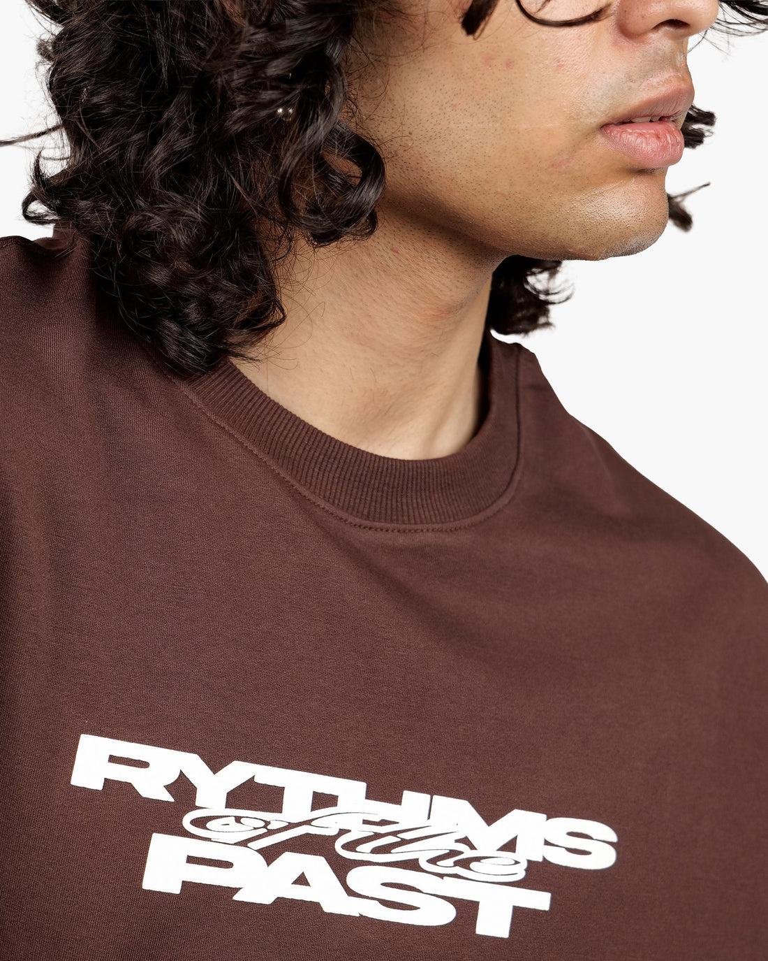 Past Rhythms - Coffee Oversized T-Shirt