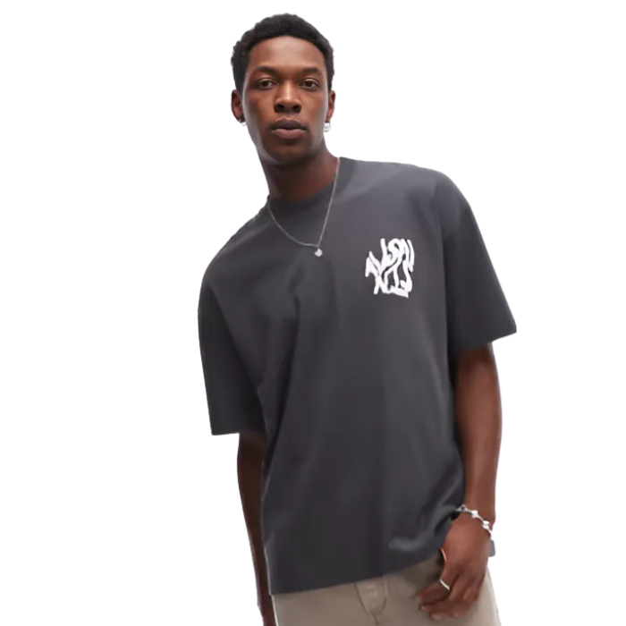 All Saints Orlando Back Print T-Shirt 'Jackson Blue'